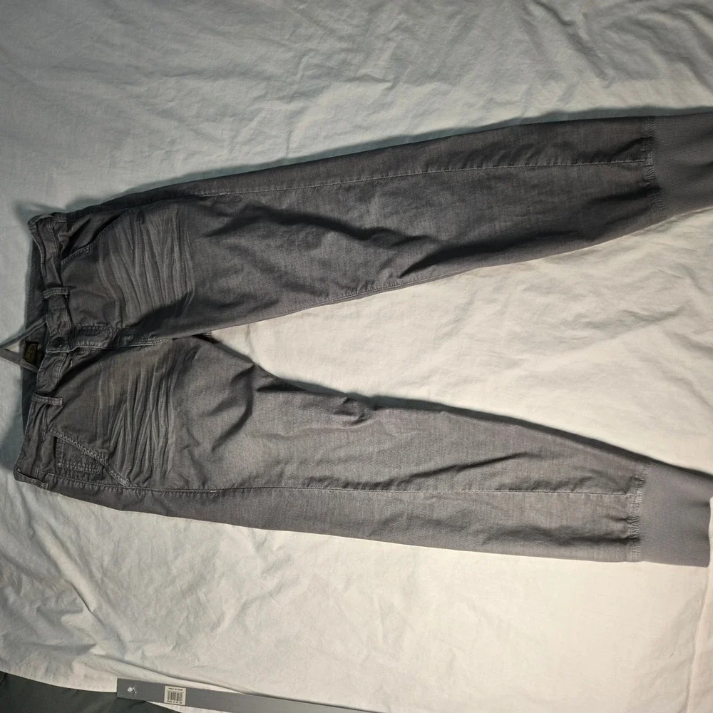 True Religion Pants Gray Corduroy Jogger Drawstring (Tag 34) Measures 36